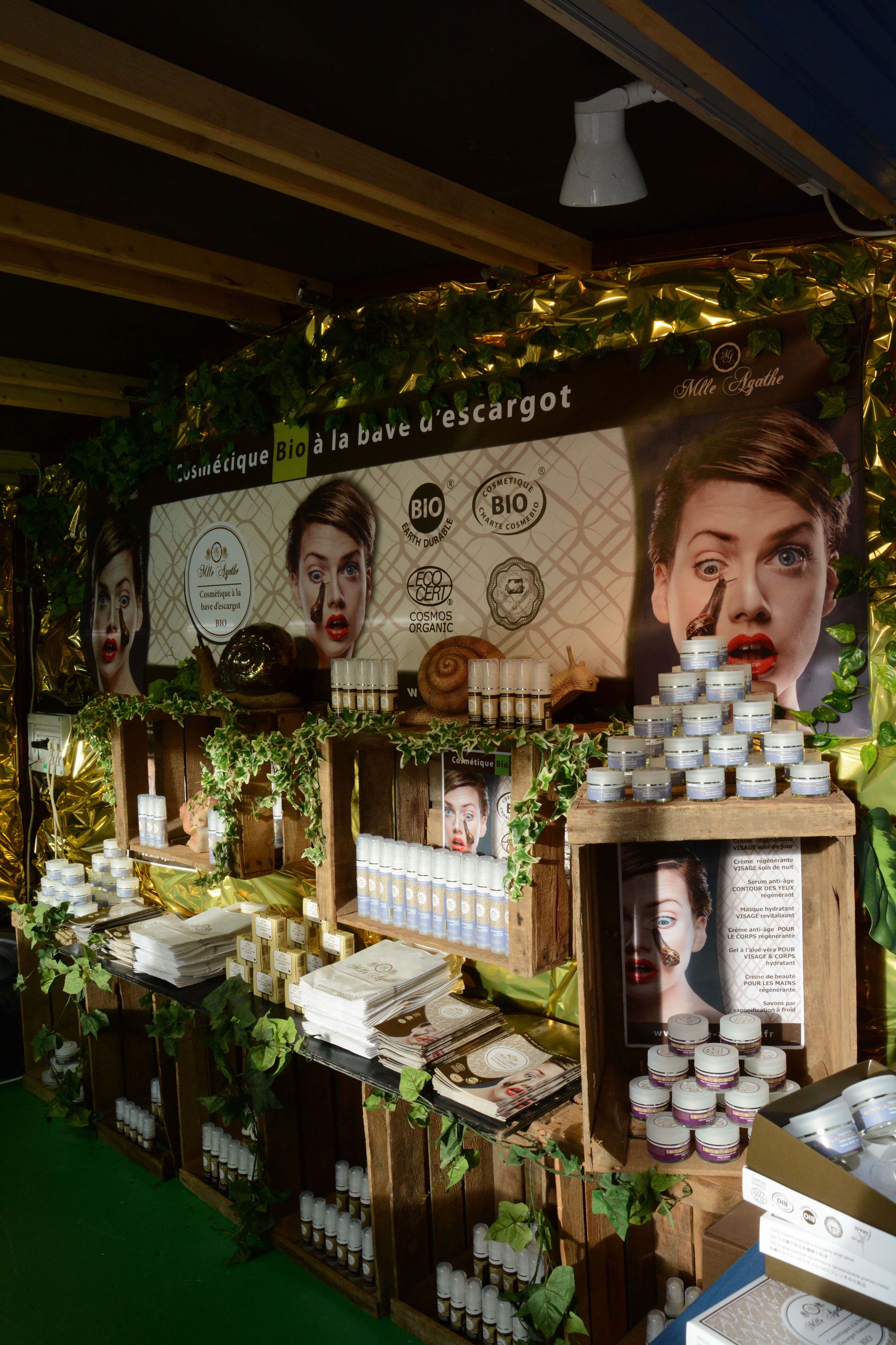 Cosmétiques à bave d'escargot